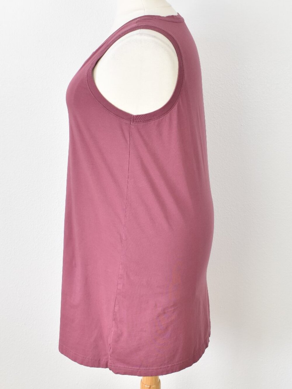 Pact Organic Cotton Softspun A-Line Tank Dress Mauve - XL - Picture 5 of 7